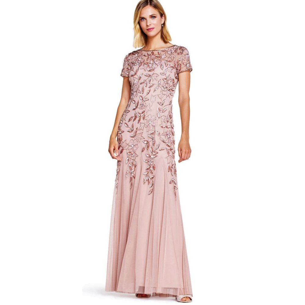 Floral Beaded Gown